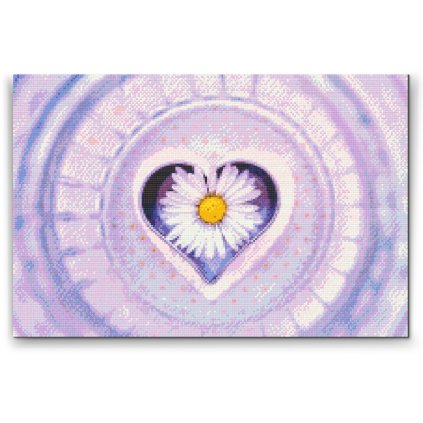 Diamond Painting - Daisy in the Heart