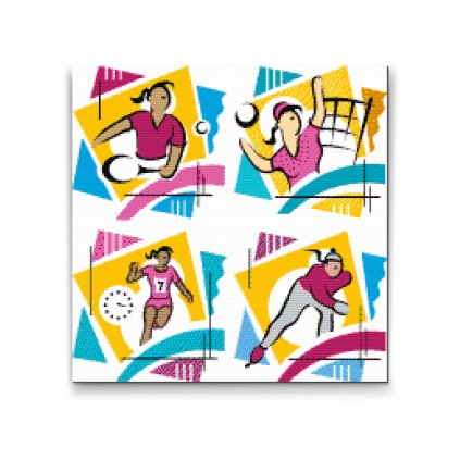 Diamond Painting - Mix of Sports 2