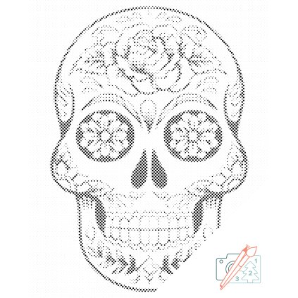 Dotting points - Skull