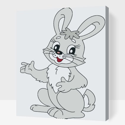 Paint by Number - Friendly Bunny