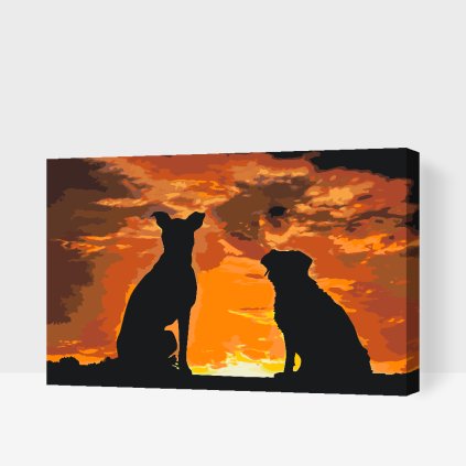 Paint by Number - Dogs Friends