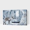 Paint by Number - Reindeer in Snowy Country