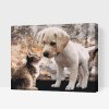 Paint by Number - Puppy and Kitty