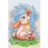 Paint by Number - Rabbit with a Butterfly on his Nose