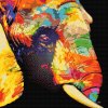 Diamond Painting - Colored Elephant