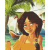 Diamond Painting - Brunette on Beach
