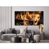 Diamond Painting - Fire in the Fireplace (set of 3)