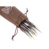 2079 2 paint brushes set brown 12 pcs
