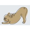 Paint by Number - Stretching Bulldog