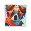 Diamond Painting - Dog with Stylish Glasses 1