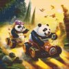 Diamond Painting - Panda Race