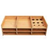 Wooden organizer for trays