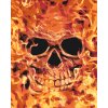 Paint by Number - Skull on Fire