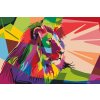 Paint by Number - Colorful Lion 2