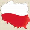 Diamantové malování - Mapa Polska