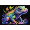 Diamantové malování - Různobarevný leguán