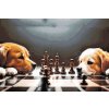 Diamantové malování - Psí šachy 3