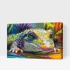 Malování podle čísel - Barevný krokodýl