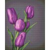 Diamantové malování - Fialové tulipány