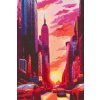 Diamantové malování - Svítání ve městě