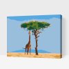Paint by Number - Giraffe Feeding