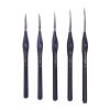 Paint Brushes Set - Black Ergonomic 5 Pcs