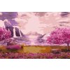 Paint by Number - Waterfall in the Pink Garden