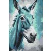 M11_Painting_by_Numbers_-_Donkey_in_shades_of_dark_turquoise