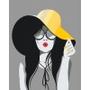 Paint by Number - Lady with Yellow Hat