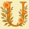 M11_Diamond_Paintings_-_Letter_U_-_Floral_Pattern