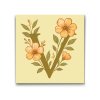 M2_Painting_by_Numbers_-_Letter_V_-_Floral_Pattern