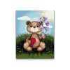 Diamond Painting - Teddy with Lily of the Valley