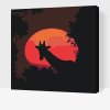 Paint by Number - Giraffe and Red Moon