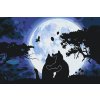 Paint by Number - Cats at Full Moon 2