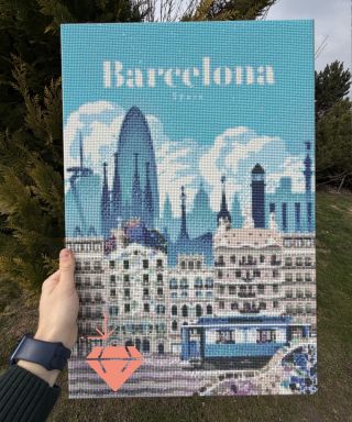 Barcelona u sjaju tisuća dijamanata! 🌟 Još jedna prekrasna slika našeg zadovoljnog kupca. Pretvorite svoje omiljene...