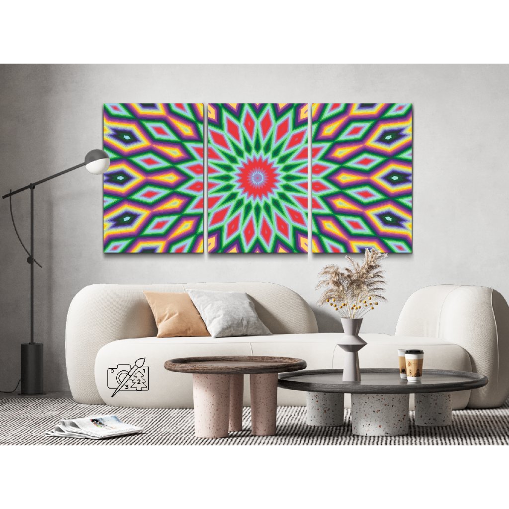 Paint by Number - Colored Texture 7 (set of 3)