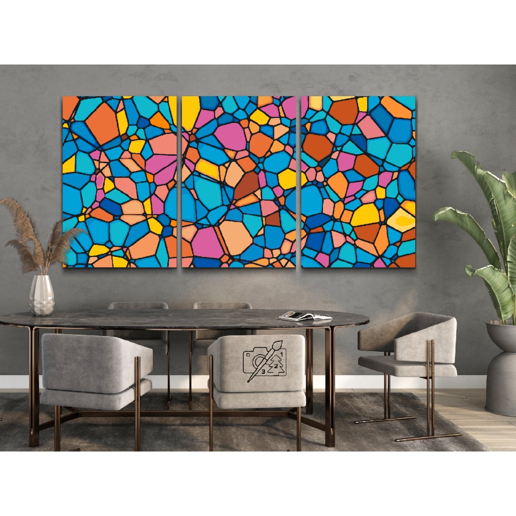 Paint by Number - Colored Texture 5 (set of 3)