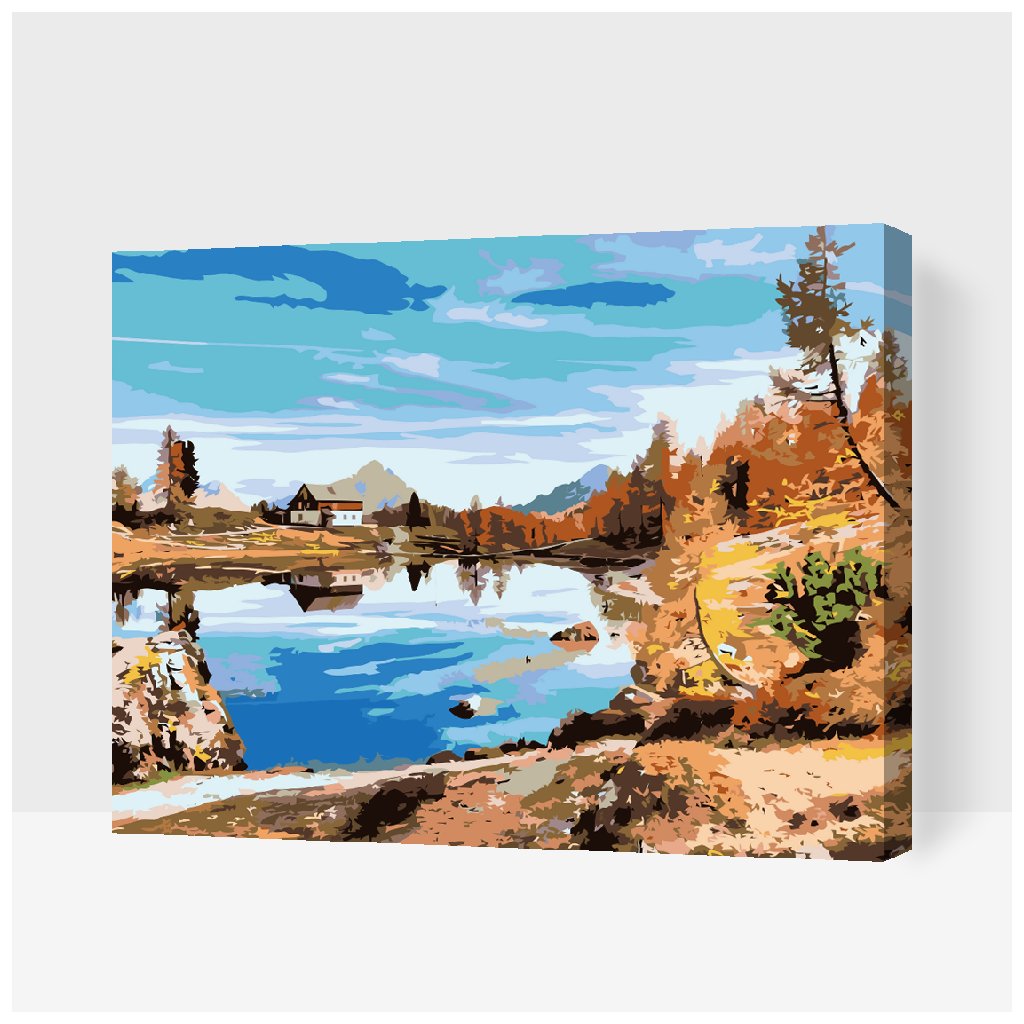 Paint by Number - Cottage by the Lake