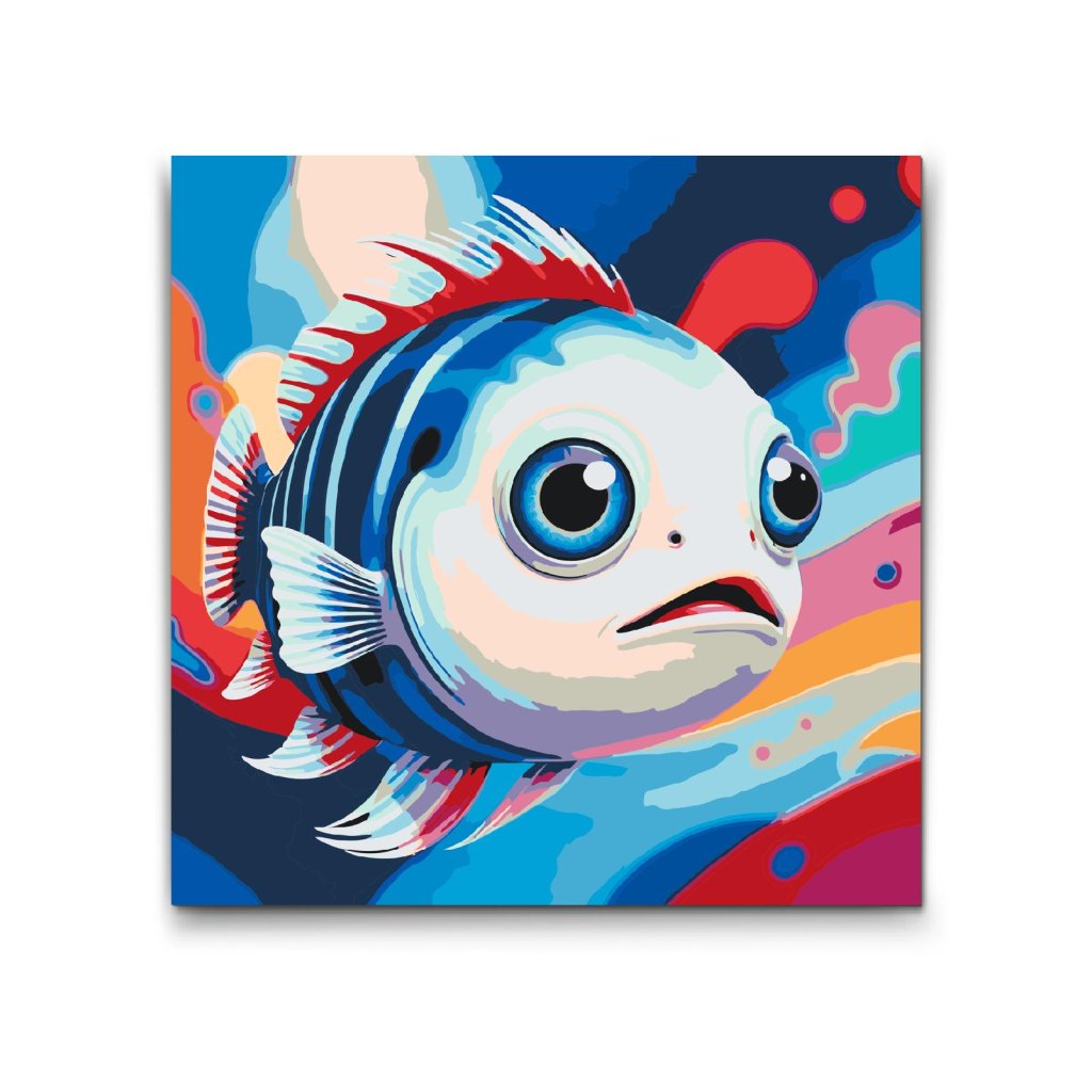 M2_Painting_by_Numbers_-_Fish_in_shades_of_red_and_blue