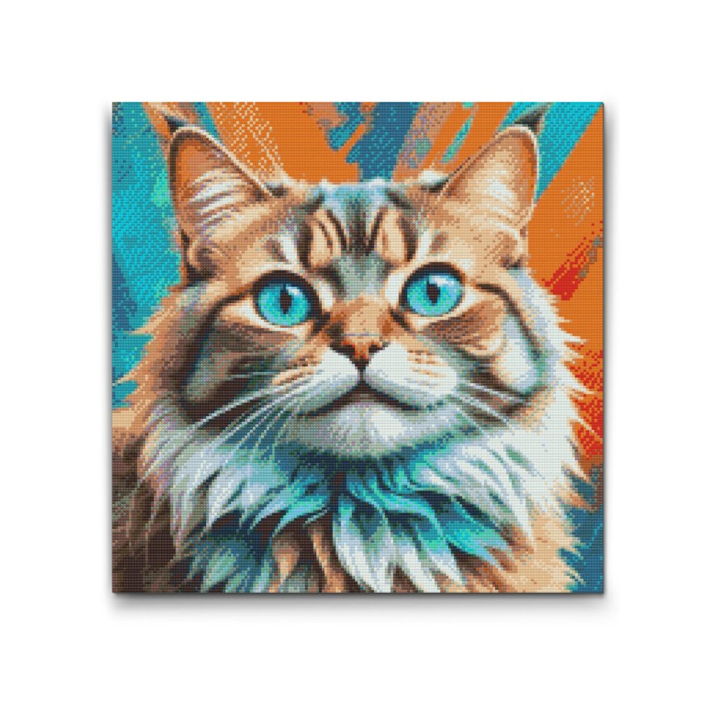 M2_Diamond_Paintings_-_Cat_in_shades_of_turquoise_and_orange