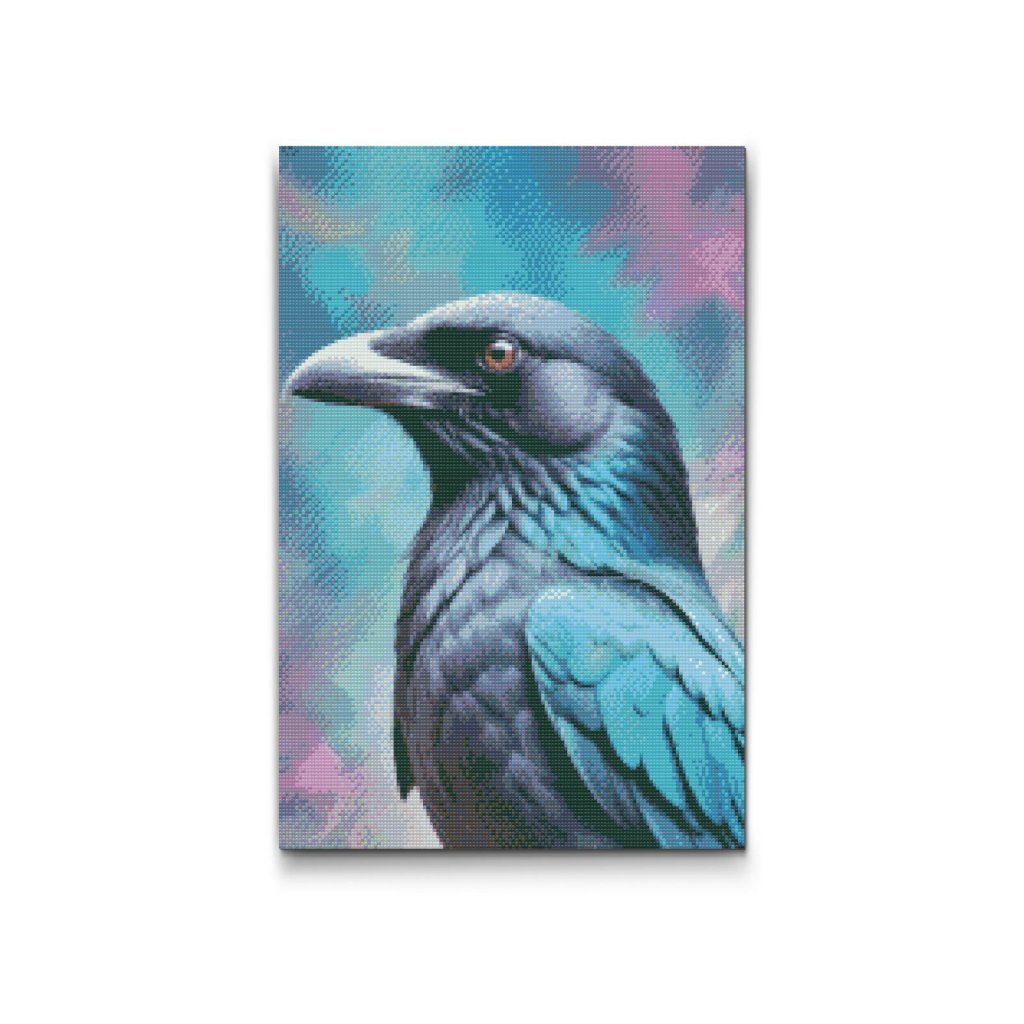 M2_Diamond_Paintings_-_Raven_in_shades_of_dark_turquoise