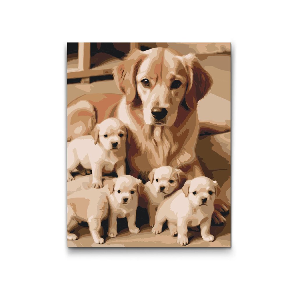 M2_Painting_by_Numbers_-_Golden_retriever_and_puppies