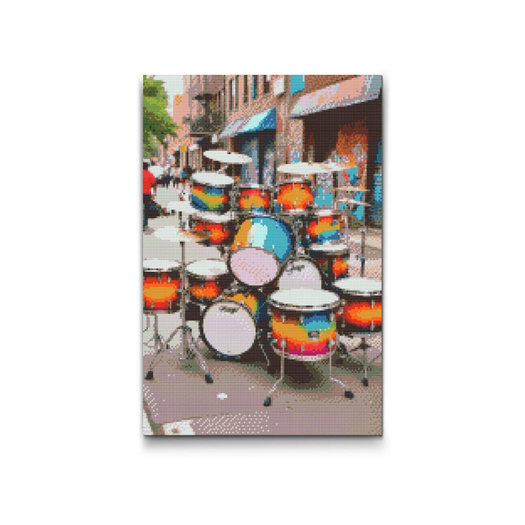 M2_Diamond_Paintings_-_Drum_set_on_the_street