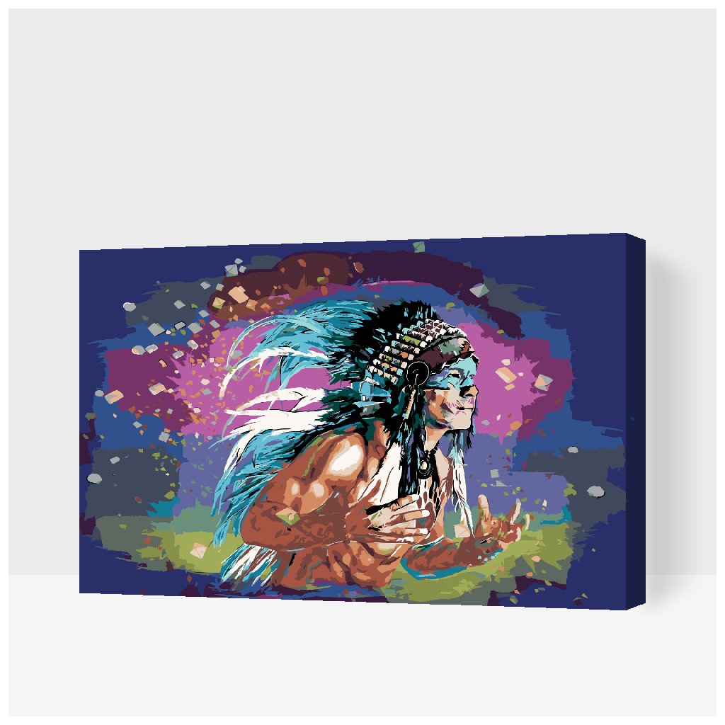 Paint by Number - Colored Indian