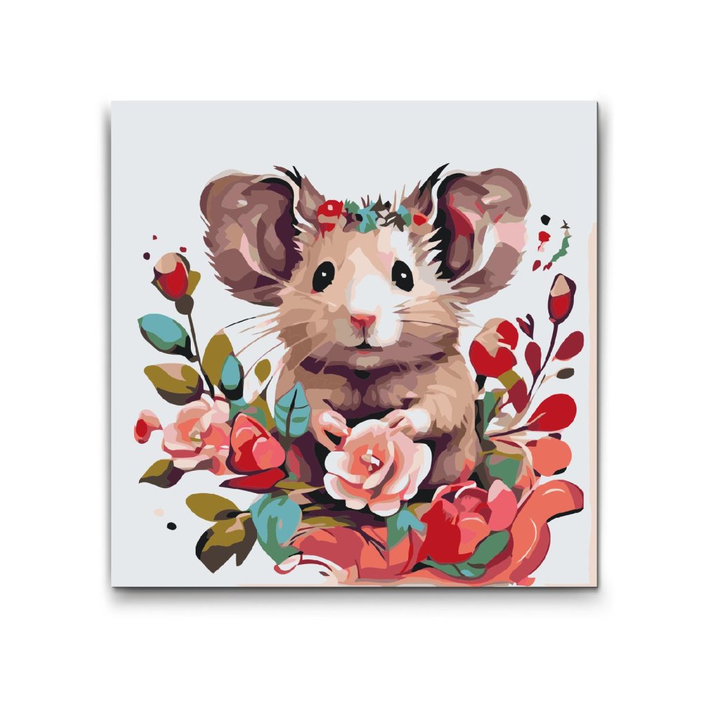 M2_Painting_by_Numbers_-_Hamster_surrounded_by_Flowers