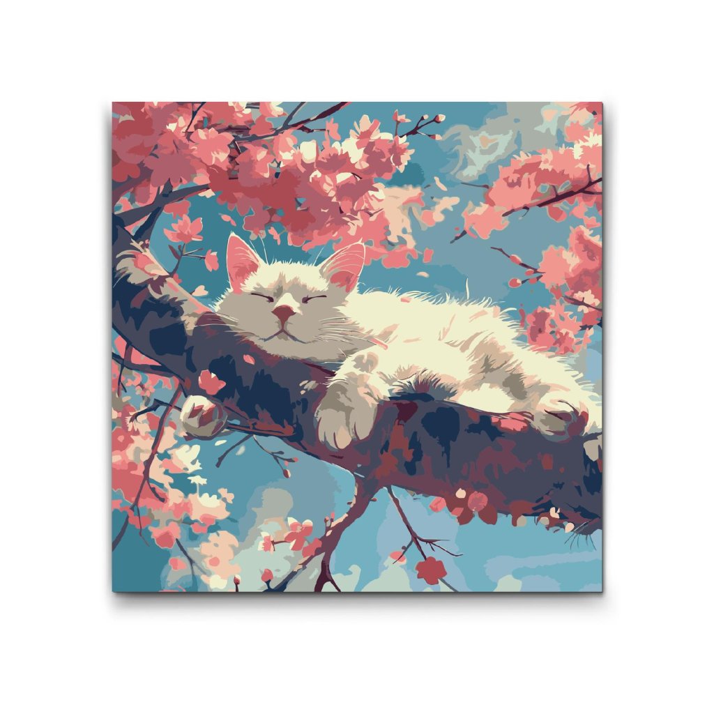 M2_Painting_by_Numbers_-_Sleeping_cat_in_a_tree