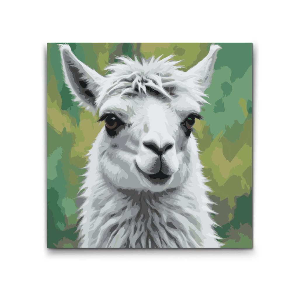 M2_Painting_by_Numbers_-_Llama_in_shades_of_muted_green