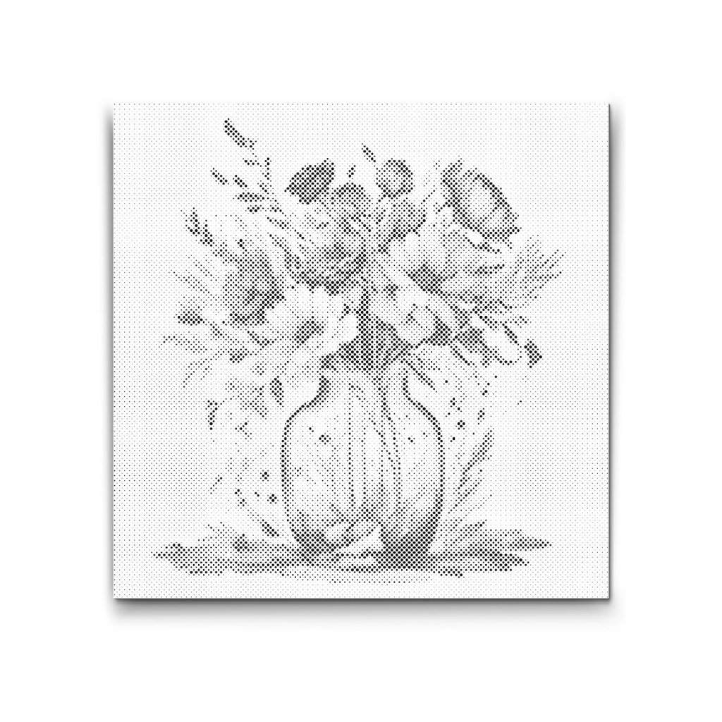 M2_Dotting_Points_-_Violet_flowers_in_a_glass_vase