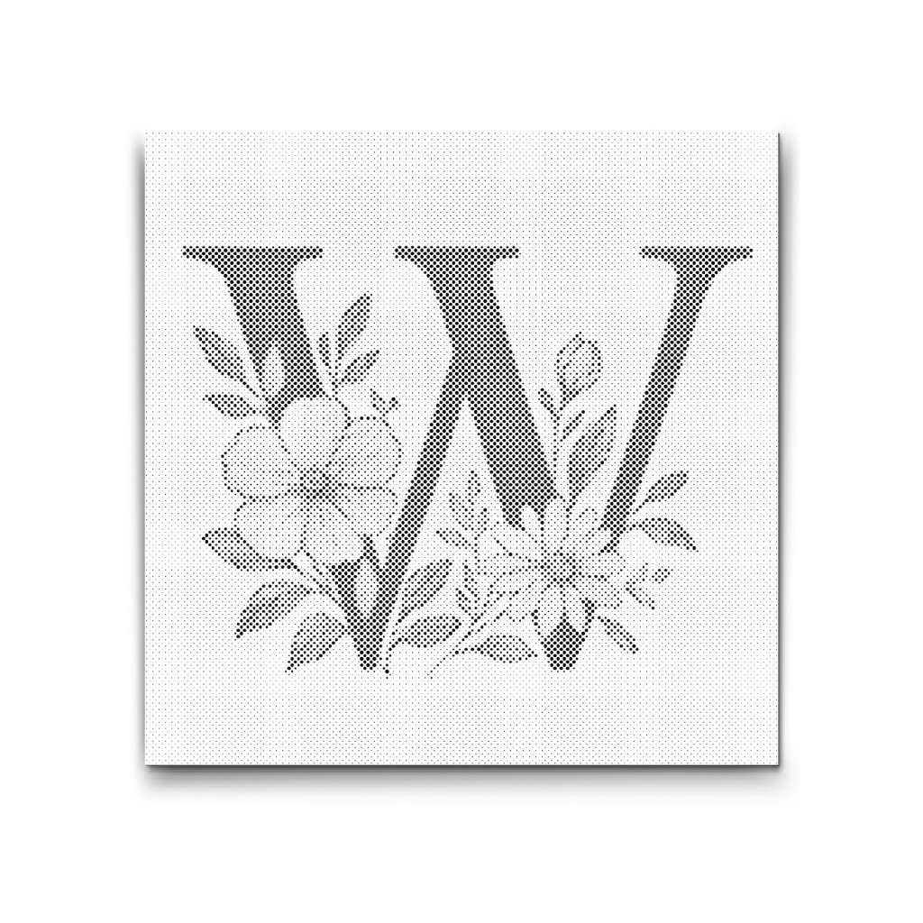M2_Dotting_Points_-_Letter_W_-_Floral_Pattern
