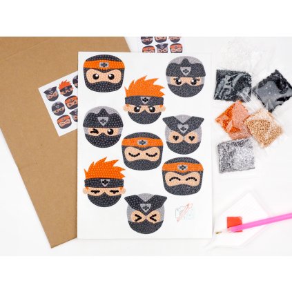 Diamond stickers - Ninjas